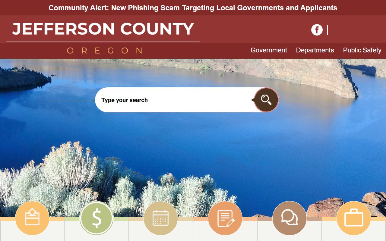 Jefferson County government website for warrant records