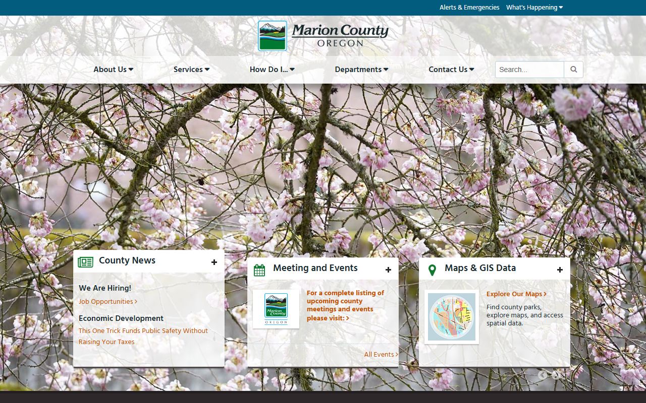 Marion County government website for warrant records